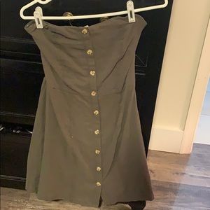 Strapless Hunter Green Sundress